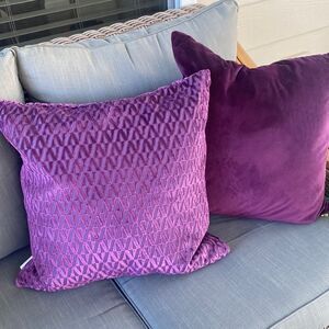 Calvin Klein Home Accent Pillows (2) 19”x19”